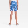 Girls' Disney Stitch Bike Shorts - Blue - 2 of 3