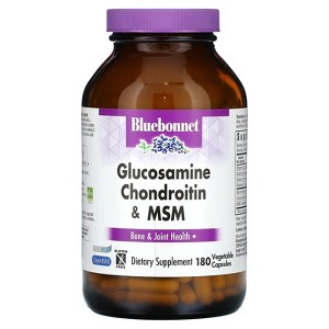 Bluebonnet Nutrition Glucosamine Chondroitin & MSM, 180 Vegetable Capsules - 1 of 2