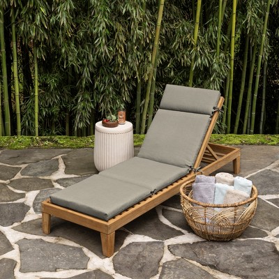 Sandbar Taupe Texture Outdoor Chaise Lounge Cushion, 72 x 21, Bamboo Viscose and Polyester