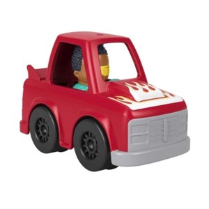 Fisher-Price Little People Wheelies 3" Inch Red Flames Race Car - 1 of 4