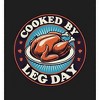 Thanksgiving Cooked by Leg Day Adult Long Sleeve Hoodie - image 2 of 2