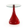 Lava Accent Table Abs and Glass Top - Manhattan Comfort - 3 of 4