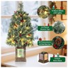 TackView 3ft Small Christmas Tree, Tabletop Artificial Christmas Tree with Retro Pot for Home Office Entrance Holiday Decorations - 2 of 4