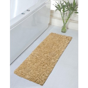 Bell Flower Collection Cotton Floral Pattern Tufted Bath Rug - Home Weavers - 1 of 4