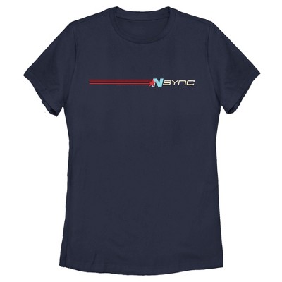 Women's NSYNC Retro Band Stripe T-Shirt