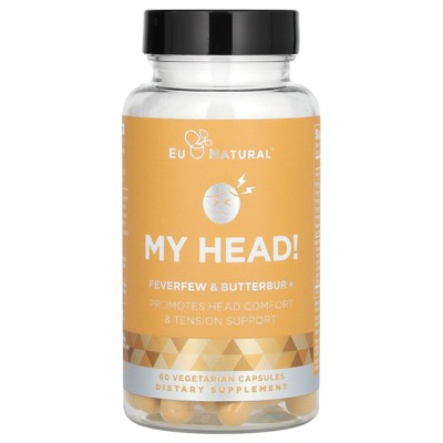 Eu Natural My Head, Feverfew & Butterbur, 60 Vegetarian Capsules