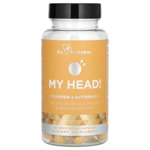 Eu Natural My Head, Feverfew & Butterbur, 60 Vegetarian Capsules - 1 of 2