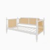 Sapphtopaz Twin Size Traditional Rattan Bed Frame, Versatile Daybed for Small Guest Rooms, Space-Saving & No Box Spring Needed - 4 of 4