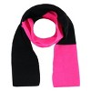 Polar Wear Girl's 3-6 Color Block Winter Beanie Scarf and Gloves Set - 4 of 4