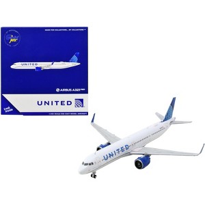 Airbus A321neo Commercial Aircraft "United Airlines" White with Blue Tail 1/400 Diecast Model Airplane by GeminiJets - 1 of 4