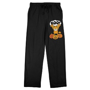 Garfield Halloween Men's Black Sleep Pants - 1 of 3