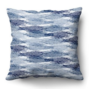 Americanflat 20"x20" Abstract Blurred Throw Pillow with Premium Polyester - Blue - 1 of 4