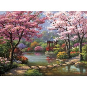 Sunsout Spring Pagoda 1000 pc   Jigsaw Puzzle 41167 - 1 of 4