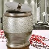 Creative Scents Silver Dublin Waste Basket - 2 of 4