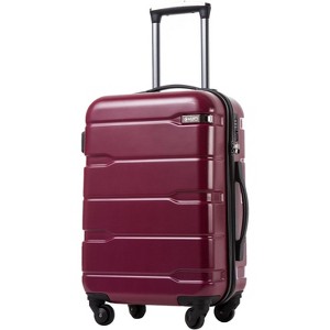 Paaaawaters Luggage Expandable(only 28") Suitcase PC+ABS Spinner Built-In TSA lock 20in 24in 28in Carry on - 1 of 4
