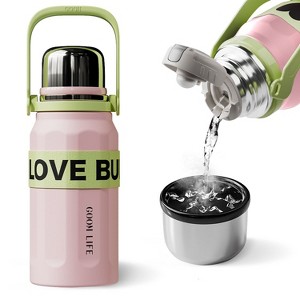 ZACHVO 320Z Insulated Tumbler, 24H Hot 72H Cold, 7-Layer Vacuum, Leakproof Stainless Steel Bottle with Handle & Strap - 1 of 4