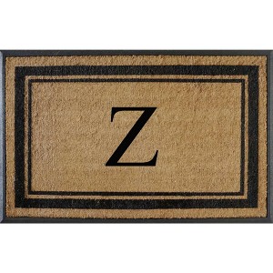 A1HC Rubber & Coir Flocked Doormat 30"x48", Anti-Shed, Heavy Duty for Front Door Monogrammed Mat - 1 of 4