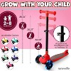 SereneLife 3-Wheel Foldable Kid Kick Scooter - Adjustable Handlebar, LED Lights - 3 of 4
