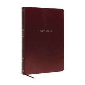 NKJV, Reference Bible, Super Giant Print, Leather-Look, Burgundy, Red Letter Edition, Comfort Print - Large Print by  Thomas Nelson (Paperback) - 1 of 1