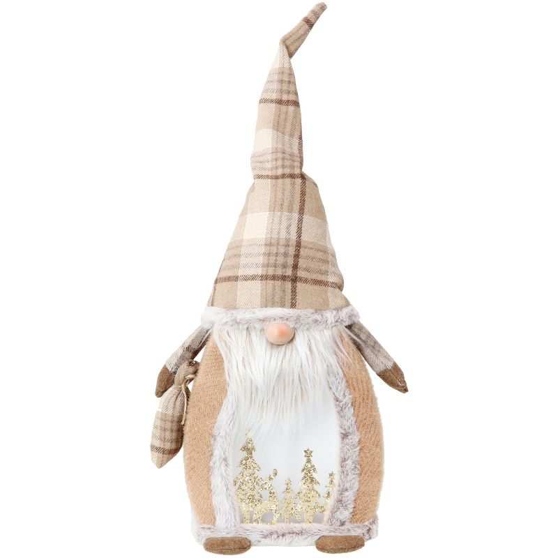 Sunnydaze Indoor Rustic Glowing Gnome Pre-Lit Holiday Decoration for Table, Fireplace Mantle, or Shelf - 25.5", 1 of 11