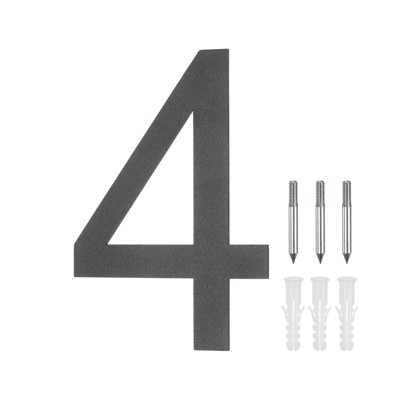 Unique Bargains 304 Stainless Steel Durable Waterproof House Numbers 1 Pc