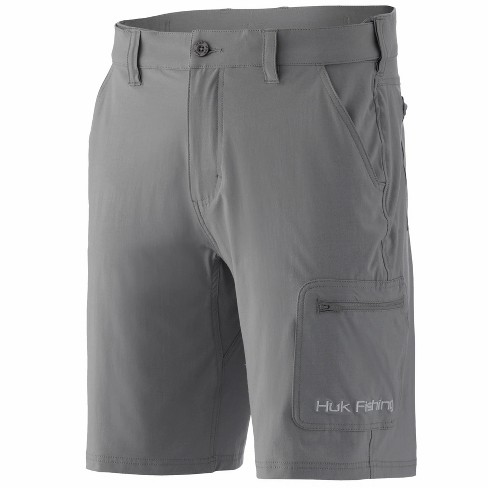 Huk Men's Next Level 10.5 Inch Quick-drying Performance Fishing Shorts With  Upf 30+ Sun Protection - M - Overcast Gray : Target
