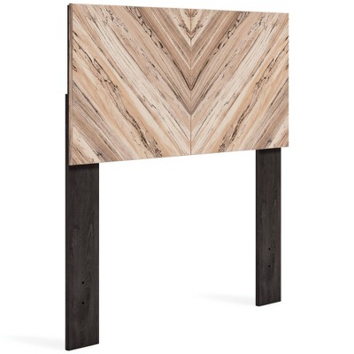 Twin Piperton Panel Headboard Black/Brown - Signature Design by Ashley