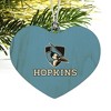 Johns Hopkins University Primary Logo Heart Love Wood Christmas Tree Holiday Ornament - 2 of 3
