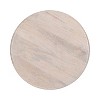 Kate and Laurel Pallson Round Wood Coffee Table, 28x28x18, White and Black - 4 of 4