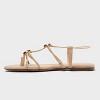 Women’s Kianna Sandals with Memory Foam Insole – A New Day™ Beige - 2 of 4