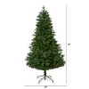 Nearly Natural 6-ft Vermont Fir Artificial Christmas Tree with 250 Clear LED Lights - 2 of 4