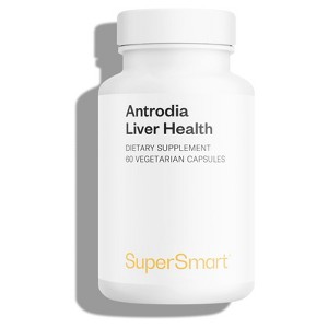 SuperSmart Antrodia Liver Health - Antrodia Mushroom  with ProAntro Antrodia Camphorata Extract | Vegan & Gluten Free - 60 Vegetarian Capsules - 1 of 4
