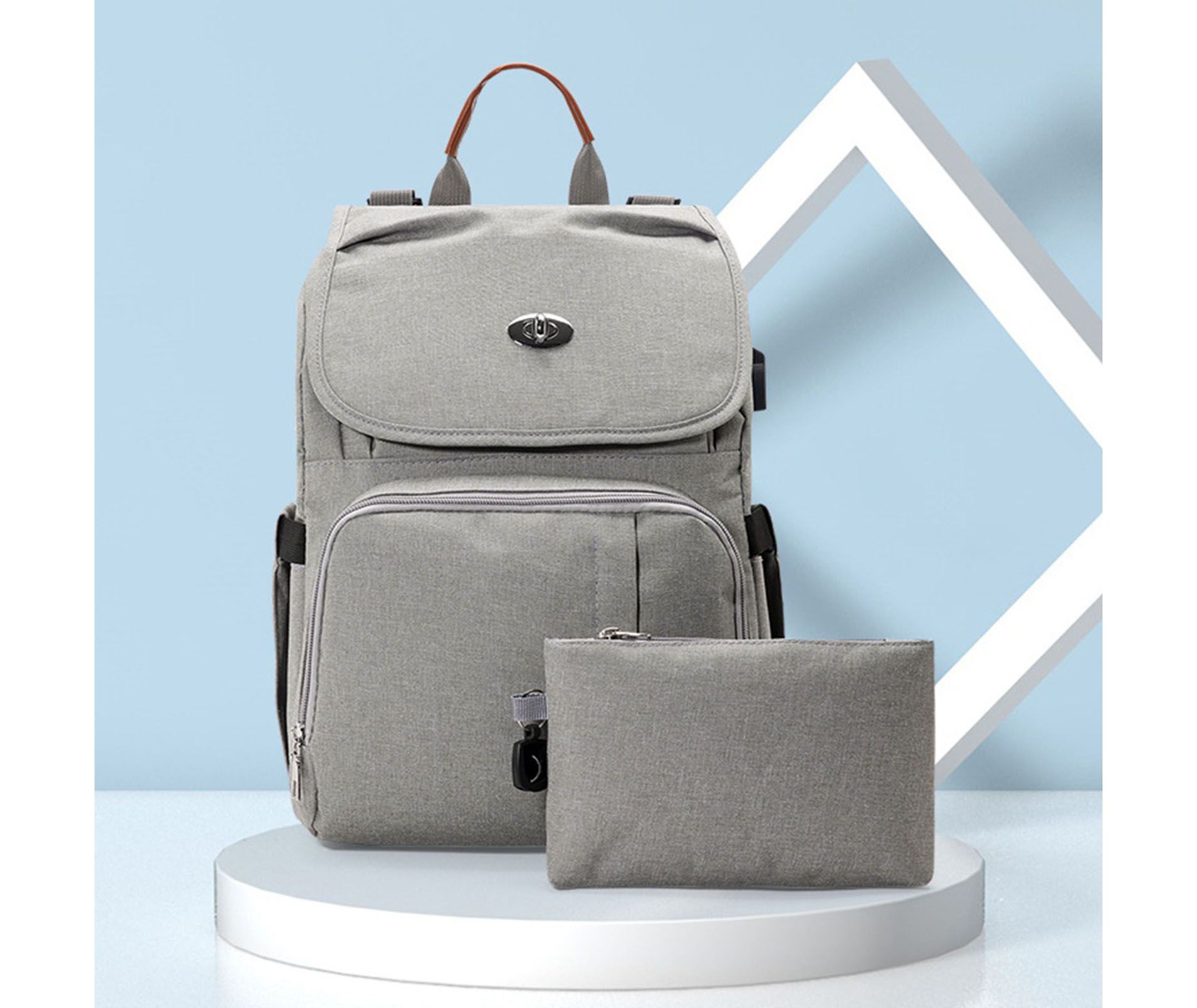 Diaper Bag Backpack - Baby Essentials Travel Tote - Multi Function Water Resistant Diaper Bag, Travel Essentials Baby Bag with Changing Pad