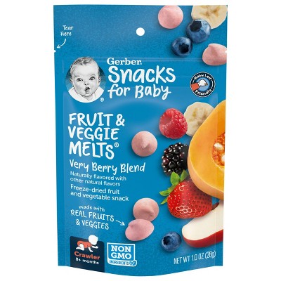 Gerber Fruit & Veggie Melts Very Berry Blend Freeze-Dried Snack - 1oz