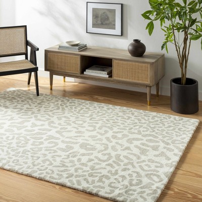 Hauteloom Adaya Leopard Print Wool Rug