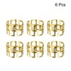 Unique Bargains Metal Hollow Out Wear Resistant Decorative Napkin Rings 6 Pcs - 3 of 4