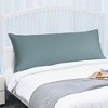 PiccoCasa 100% Long Staple Combed Cotton Zipper Long Pillowcases 1 Pc - 3 of 4