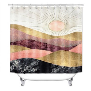 Mountains Shower Curtains for Bathroom Waterproof Fabric Bath Curtain Durable Soft Stylish Bathroom Decor 72x72 Inch - 1 of 1