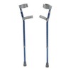Drive Medical Health Kids Pediatric Forearm Stick Crutch Pair with Adjustable Brace Cuffs and Height for Boy and Girl Unisex Walking, Small (Blue) - 2 of 4