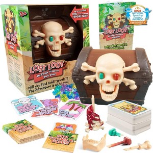 Lost Loot DIY Pirate Scavenger Hunt Card Game for Kids & Family - Find 5 Skeleton Toy Keys to Open The Chest- Exciting at Home Treasure Hunt - 1 of 4