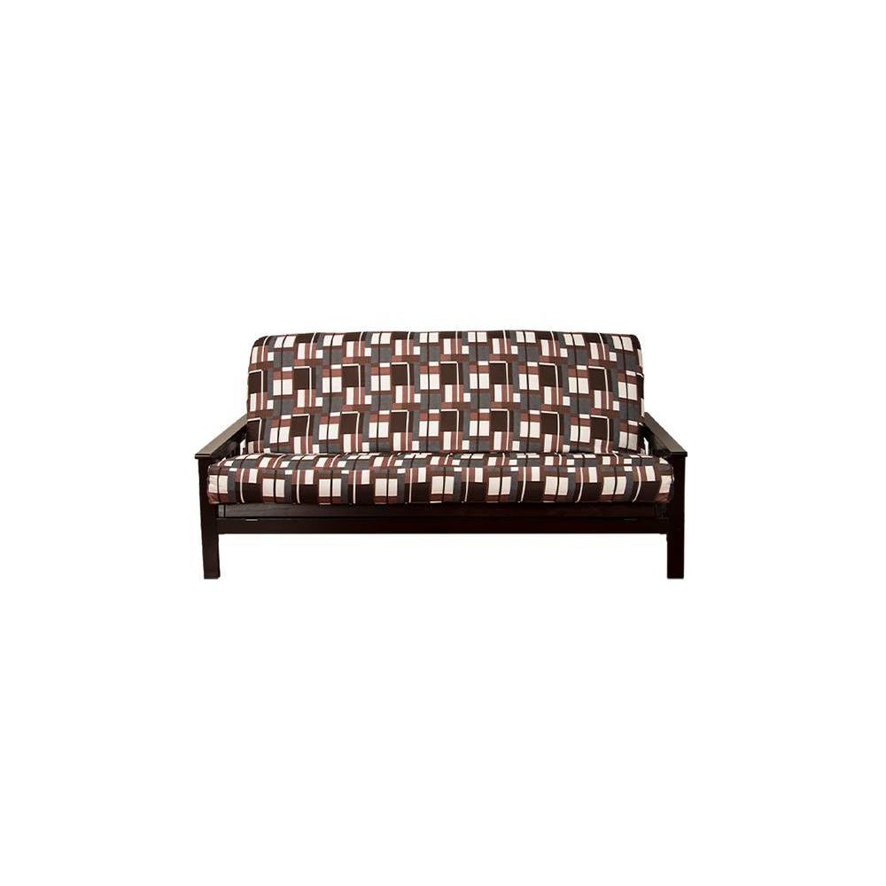 Photos - Pillow Plaid Kids' Futon Cover Brown - SIScovers