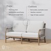 Nathan James Luciano Outdoor Loveseat Linen White - 3 of 4