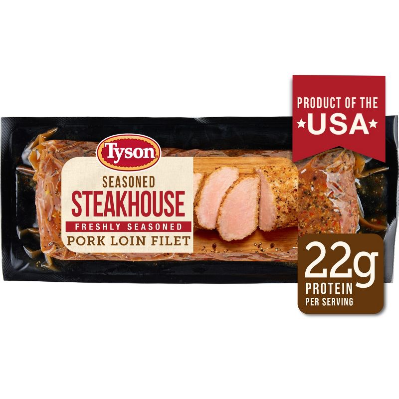 Tyson Steakhouse Pork Loin Filet - price per lb, 1 of 6