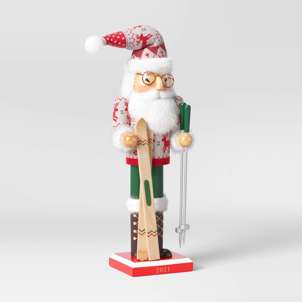 Skiing Santa Nutcracker & Snowman Countdown - Wondershop