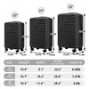 KTMBDW 20"/24"/28" - Luggage 3 Piece Set Suitcase Spinner Hardshell Lightweight Durable - Checked Suitcase - TSA Lock - 4 of 4