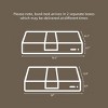 INFURNIC Beds Twin Over Full Bunk Bed with Guardrails Sturdy Wooden Frame and Ladder for Kids Teens, Brown, 78.35"*59.06"*61.81" - 4 of 4