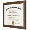 Americanflat 8.5x11 Diploma Frame in Walnut with Shatter Resistant Glass - Horizontal and Vertical Formats for Wall and Tabletop (2 Pack) - 4 of 4