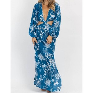 Women's BARBADOS TROPIC CUTOUT COVERUP - OLIVACEOUS - 1 of 4