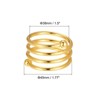 Unique Bargains Dining Table Decoration Alloy Decorative Reusable Smooth Surface Napkin Rings 12 Pcs - 2 of 4