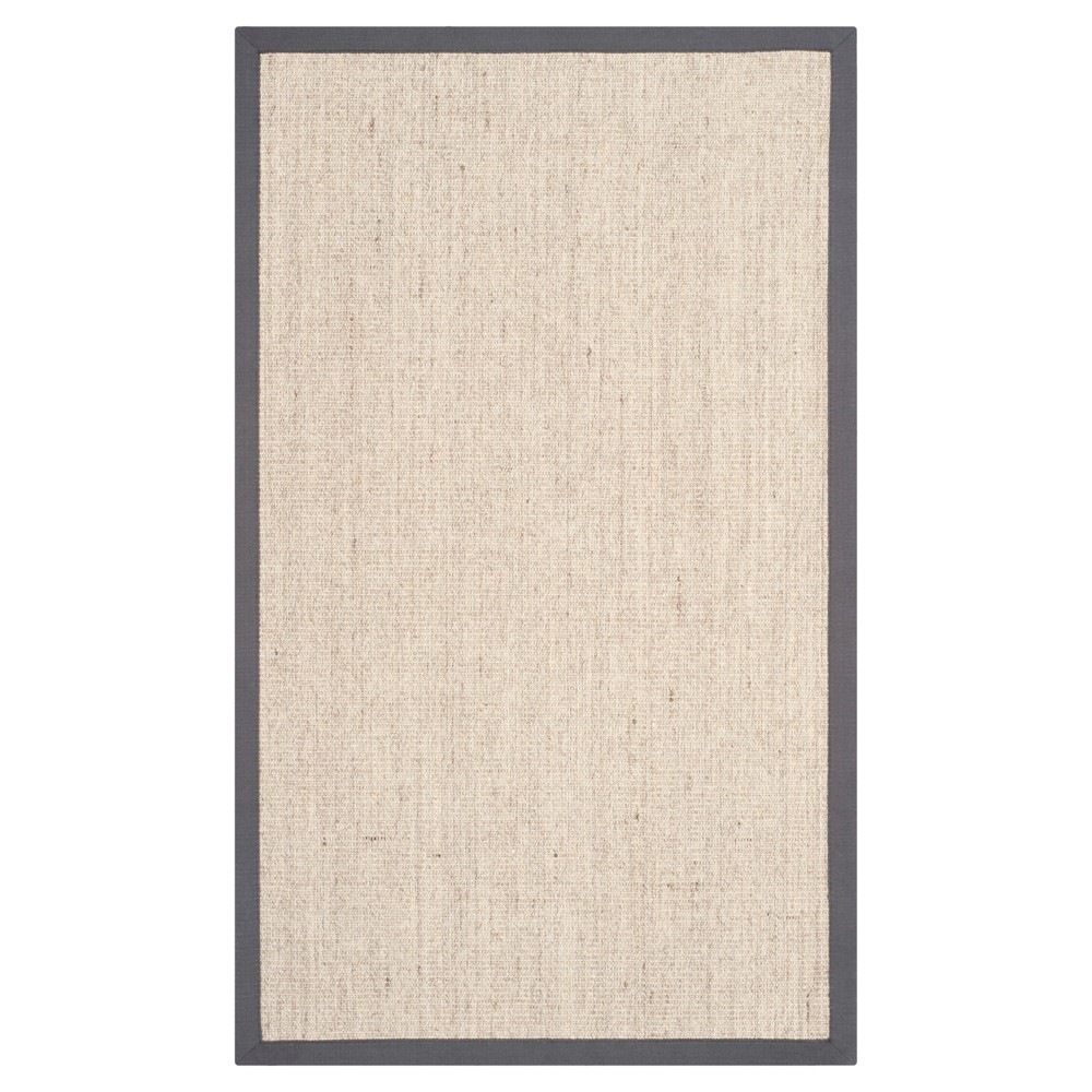 2'x3' Klara Natural Fiber Accent Rug Marble/Gray - Safavieh